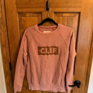 Deso Supply co. Womens Orange Pullover Sweater Size Small Clif Bar